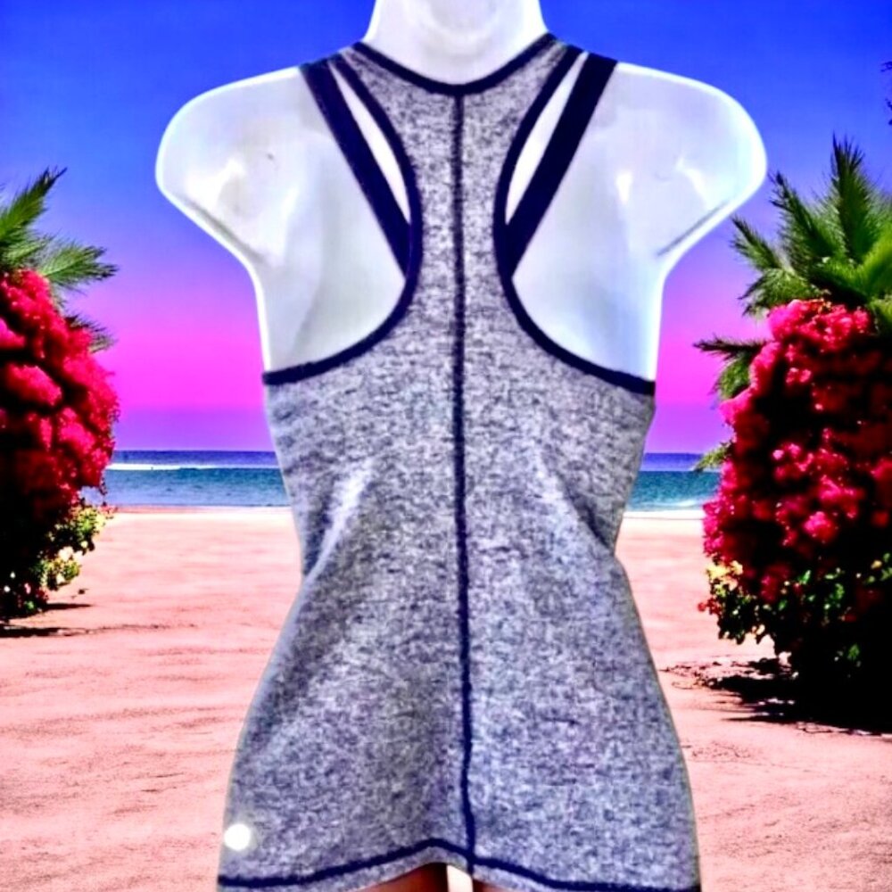 Lululemon Tank Top Heathered Purple Style Name Inspirational Color is Grape